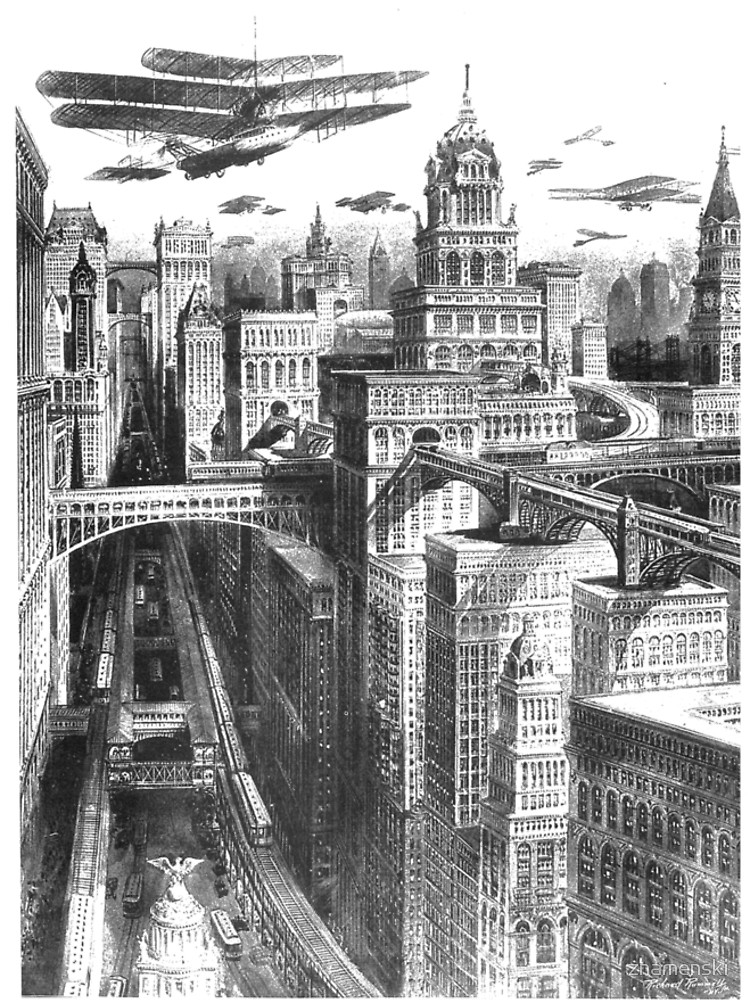750x1000 City - City Buildings Drawing