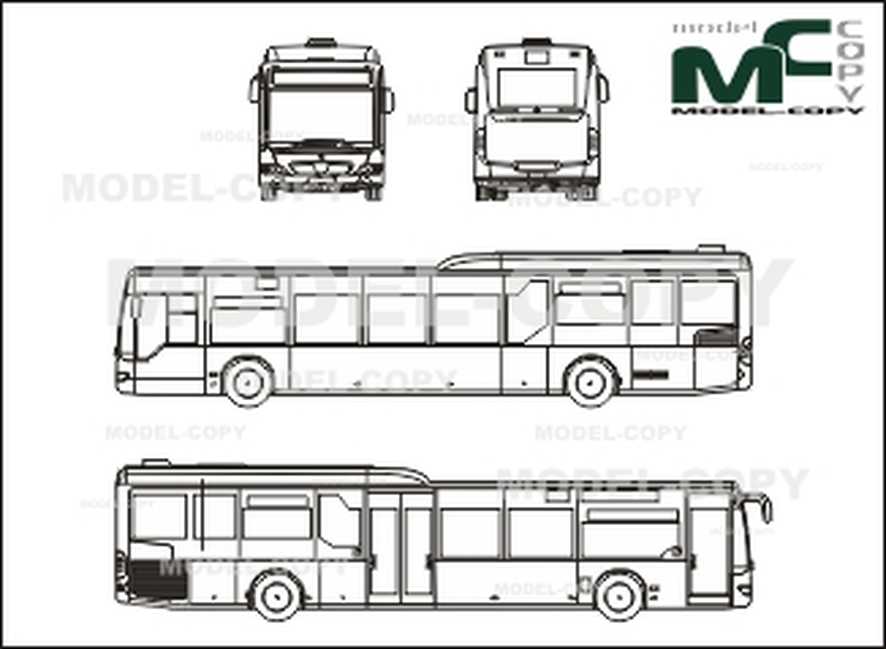 886x649 Mercedes Benz Citaro City Bus - City Bus Drawing