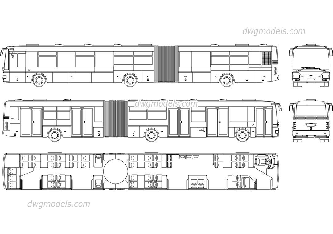 1080x760 Sor Nb City Bus Autocad Drawings For Cad Projects - City Bus Drawing