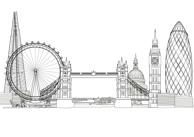 680x481 Draw City Skyline For You - City Drawing