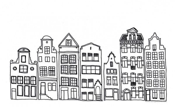 600x369 Building Drawing Easy - City Drawing Easy
