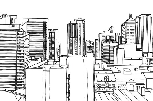 500x332 Tumblr Line Drawings - City Drawing Tumblr
