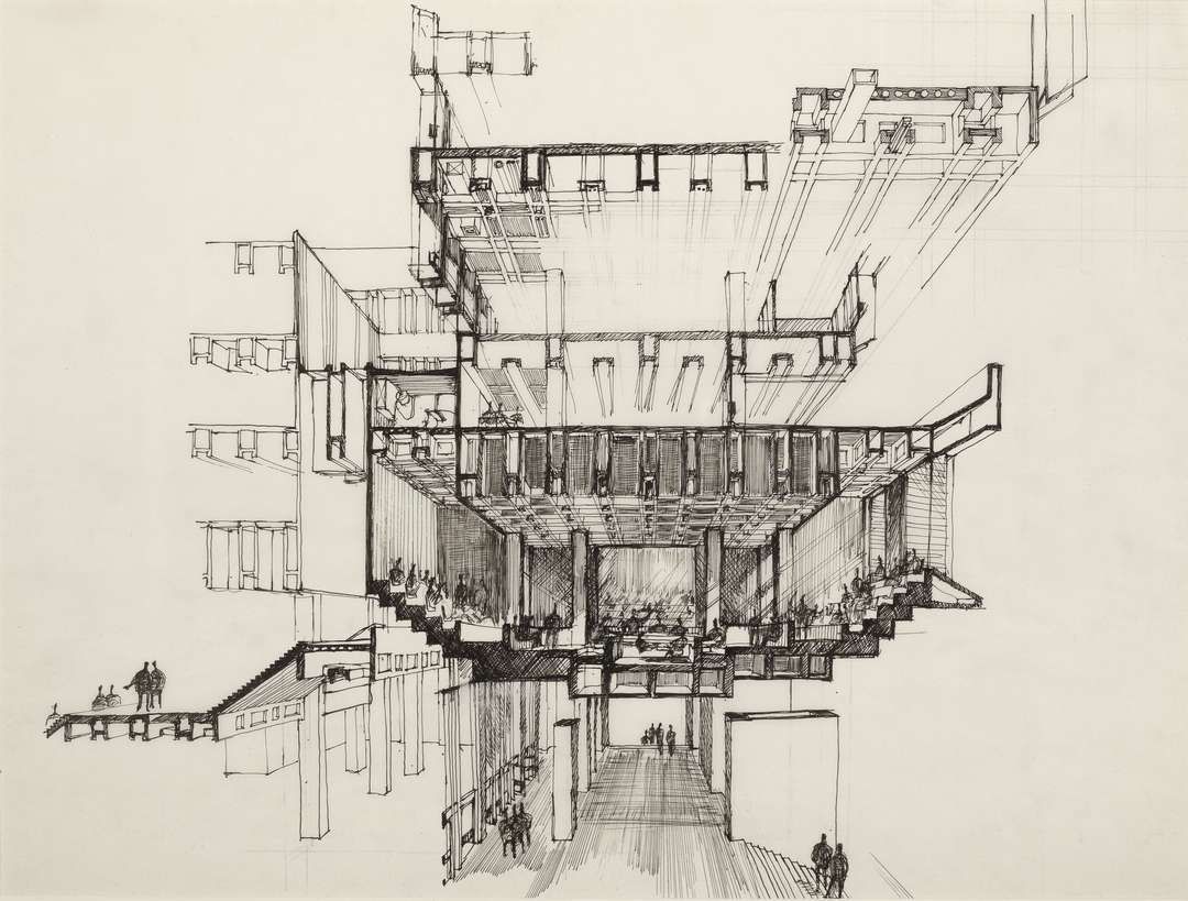 1080x819 architectural renderings architecture - City Hall Drawing