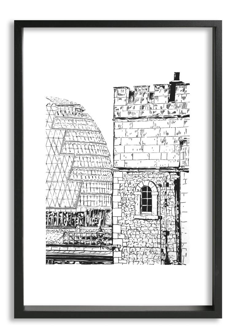 770x1089 tower of london city hall drawing - City Hall Drawing