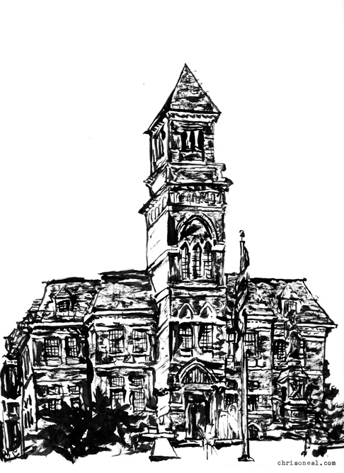 486x668 city hall - City Hall Drawing