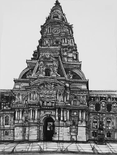 375x496 city hall drawing - City Hall Drawing