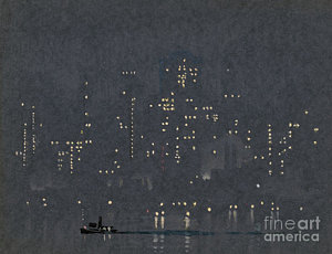 300x230 City Lights Drawings Fine Art America - City Lights Drawing