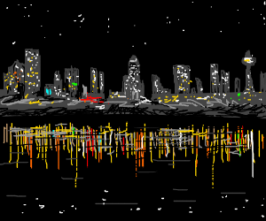 300x250 City Lights - City Lights Drawing