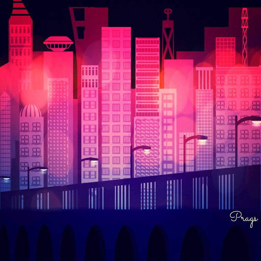 1024x1024 City Lights - City Lights Drawing