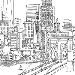 City Line Drawing at PaintingValley.com | Explore collection of City ...