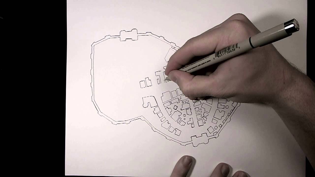 1280x720 Drawing A City Map - City Map Drawing