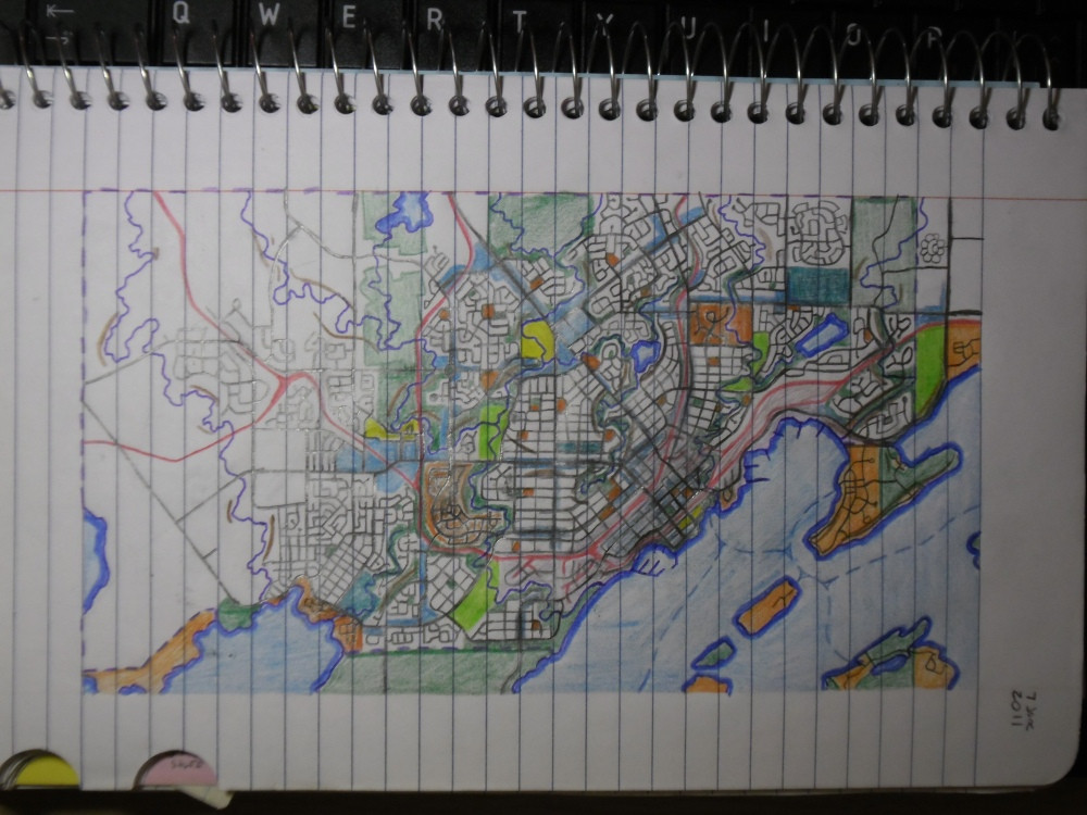 1000x750 Hand Drawn Fictional City Maps - City Map Drawing