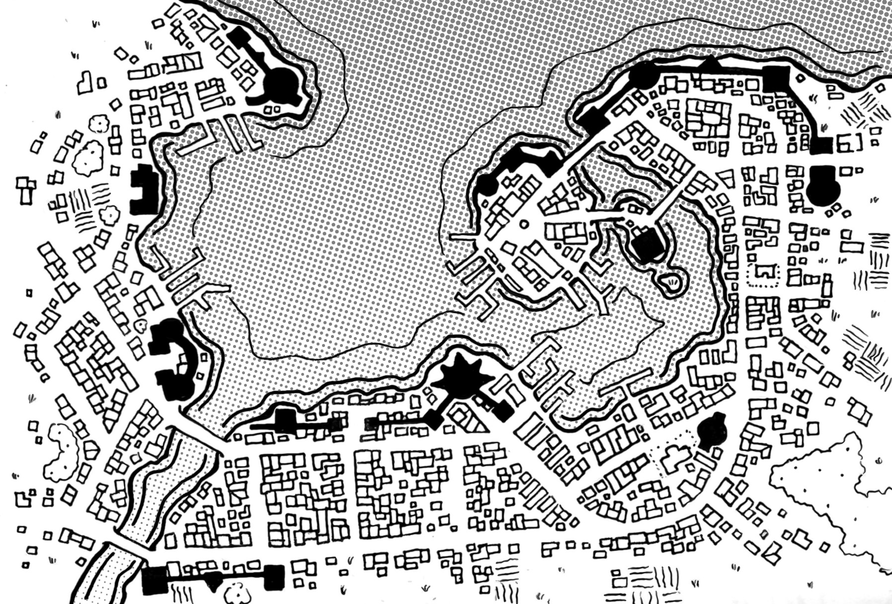 1795x1215 Homebrew More Hand Drawn Maps - City Map Drawing