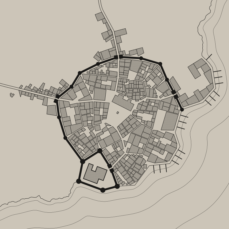 800x800 Medieval Fantasy City Generator - City Map Drawing
