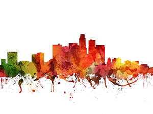 300x225 City Silhouette Drawings Fine Art America - City Silhouette Drawing