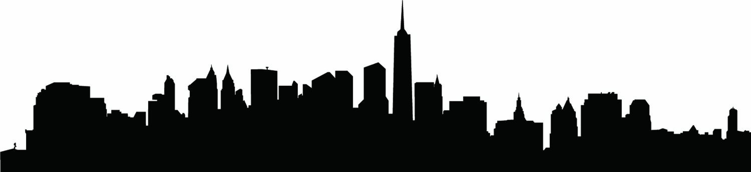 1500x345 Huge Collection Of 'gotham City Skyline Drawing' Download More - City Silhouette Drawing