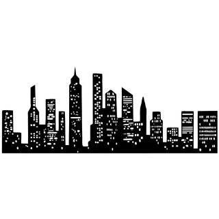 320x320 new york city skyline silhouette manhattan tattoo school - City Silhouette Drawing