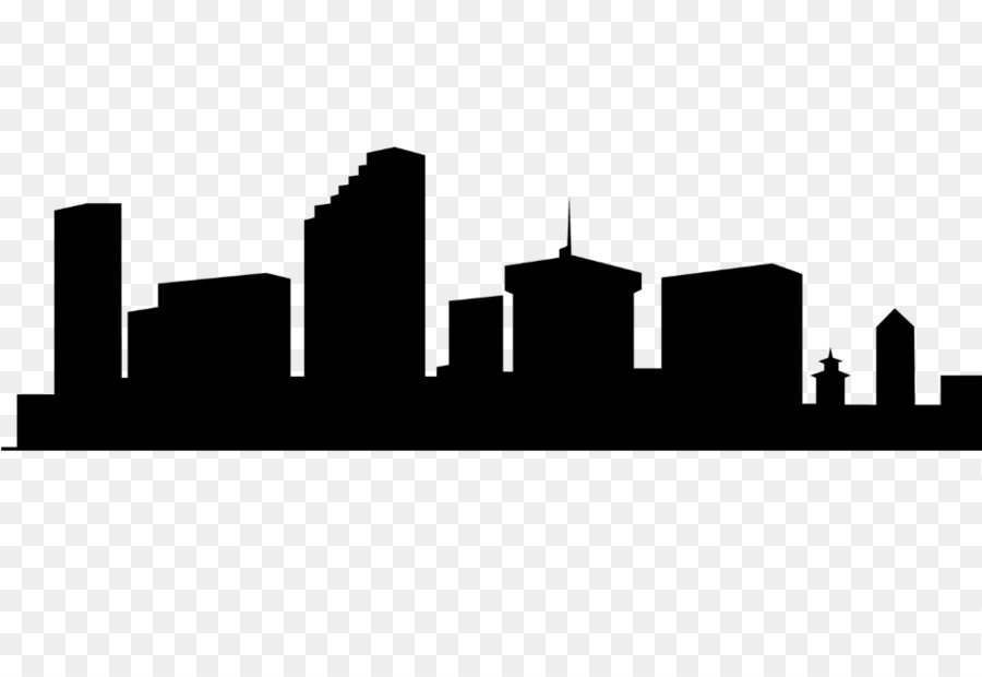 900x620 skyline, drawing, silhouette, transparent png image clipart free - City Silhouette Drawing
