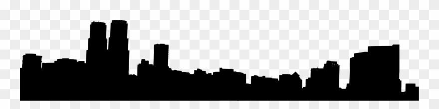 880x220 Skylines Drawing Silhouette - City Silhouette Drawing