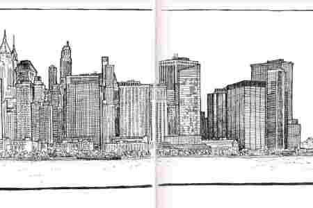 450x300 latest new york skyline drawing helpsite us - City Skyline Drawing Simple