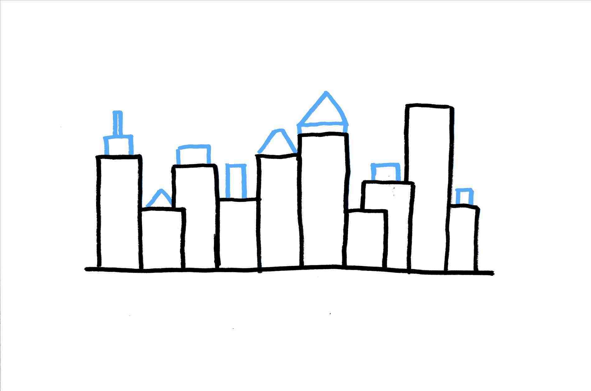 1900x1257 horror simple city skyline forest background psdgraphics clipart - City Skyline Drawing Simple