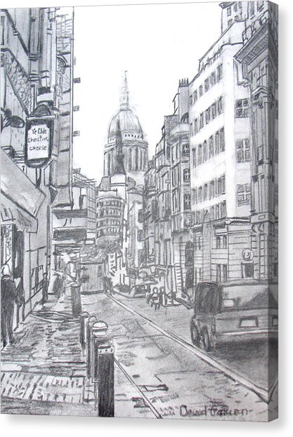 417x622 european city street drawing - City Street Drawing