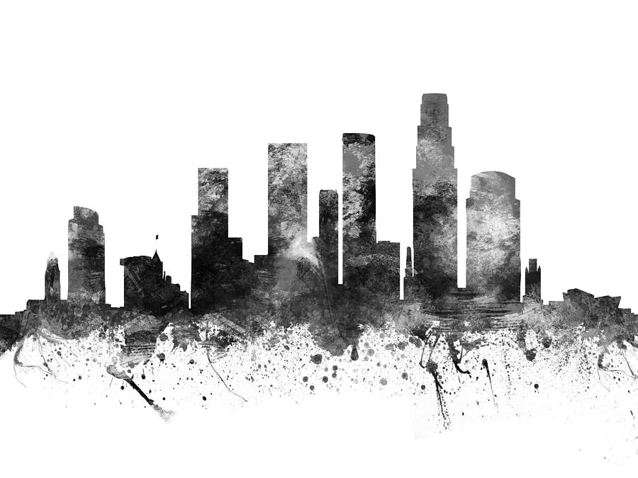 900x675 los angeles california cityscape digital art - Cityscape Drawing
