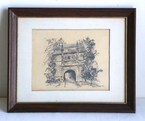 300x249 original signed charcoal cityscape drawing - Cityscape Drawing