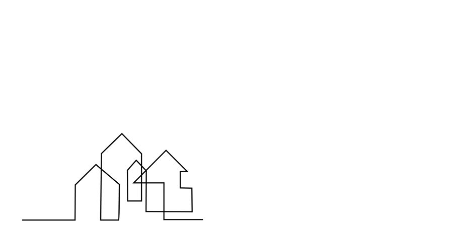 910x480 animation of continuous line drawing building cityscape line art - Cityscape Line Drawing