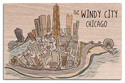 425x283 the windy city - Cityscape Line Drawing