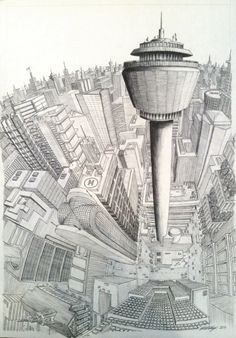 236x338 cityscape perspective drawing - Cityscape Perspective Drawing