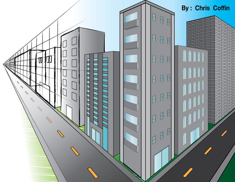 792x612 illustrator perspective cityscape drawing how to draw manga - Cityscape Perspective Drawing