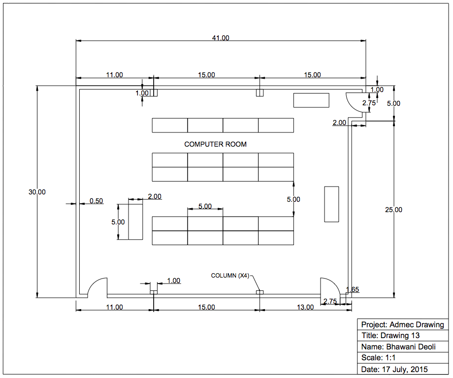 civil assignment drawing