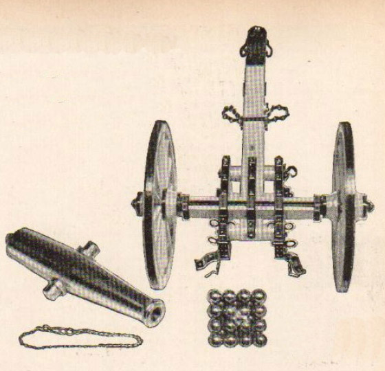 560x540 civil war cannon model - Civil War Cannon Drawing