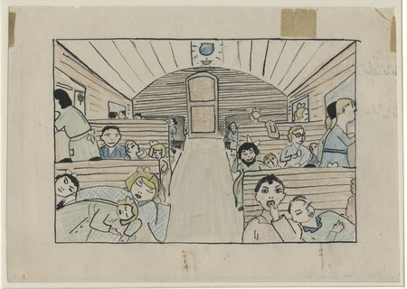 450x320 children's drawings, spanish civil war library digital - Civil War Drawings