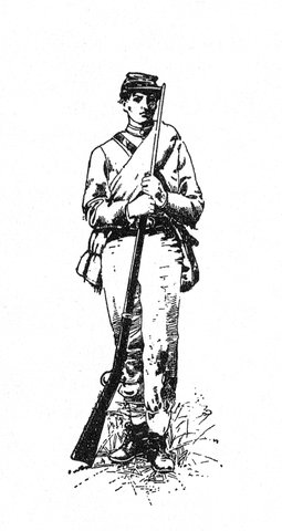 255x480 civil war america - Civil War Soldier Drawing