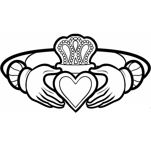 500x500 history's gems the claddagh poskett - Claddagh Ring Drawing