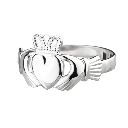 500x500 maids standard claddagh ring sterling silver the highland shoppe - Claddagh Ring Drawing