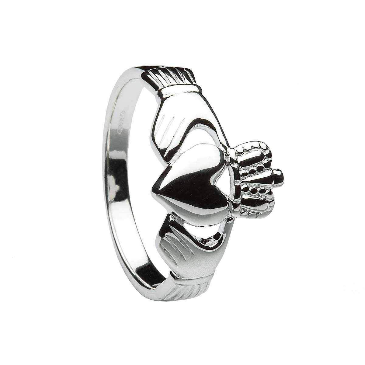 1200x1200 mens silver heavy weight claddagh ring - Claddagh Ring Drawing