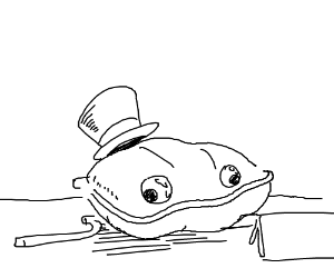 300x250 a happy clam drawing - Clam Drawing
