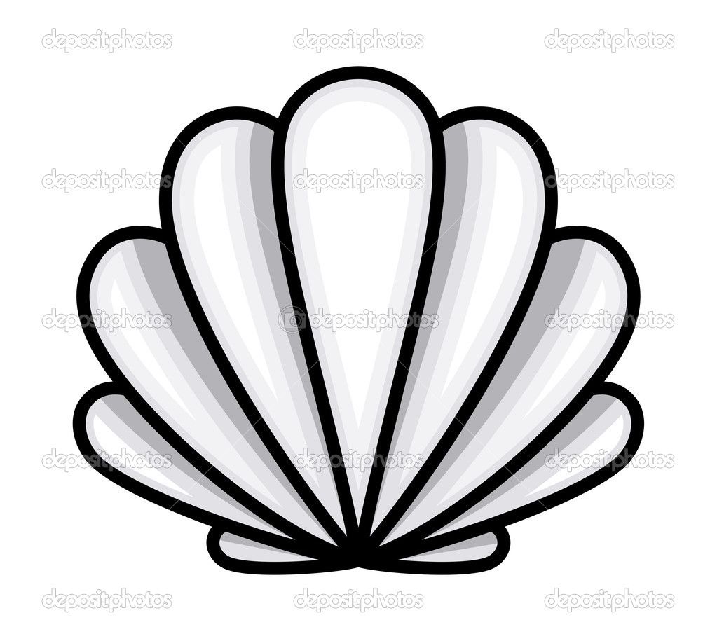 1023x915 pics for gt clam shell silhouette vector love it shell drawing - Clam Shell Drawing