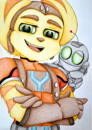 320x454 Clank Drawings On Paigeeworld Pictures Of Clank - Clank Drawing