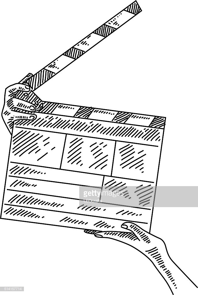 687x1024 huge collection of 'clapboard drawing' download more than - Clapperboard Drawing
