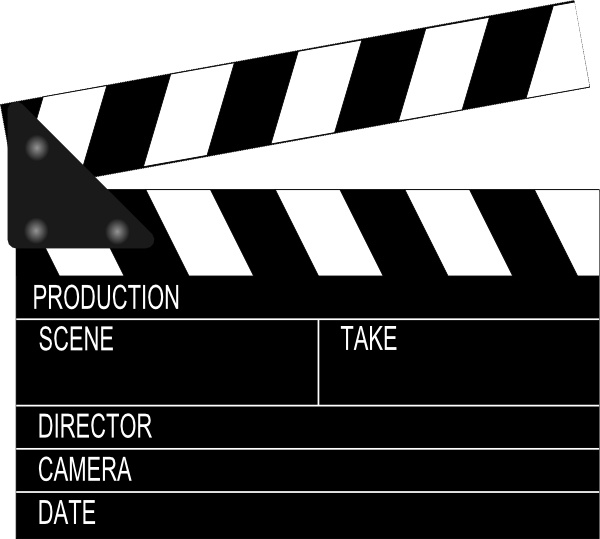 600x539 movie clapper board clip art free vector in open office drawing - Clapperboard Drawing