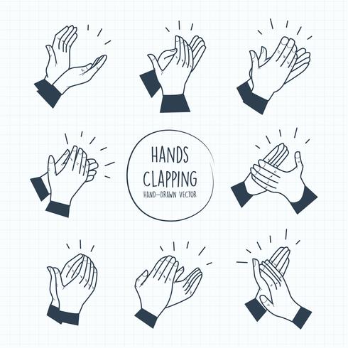 490x490 Hands Clapping Vectors - Clapping Hands Drawing