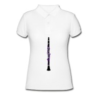 190x190 clarinet drawing women's polo shirt spreadshirt - Clarinet Drawing