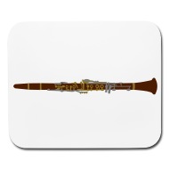 190x190 Clarinet Drawing Mouse Pad Spreadshirt - Clarinet Drawing Step By Step