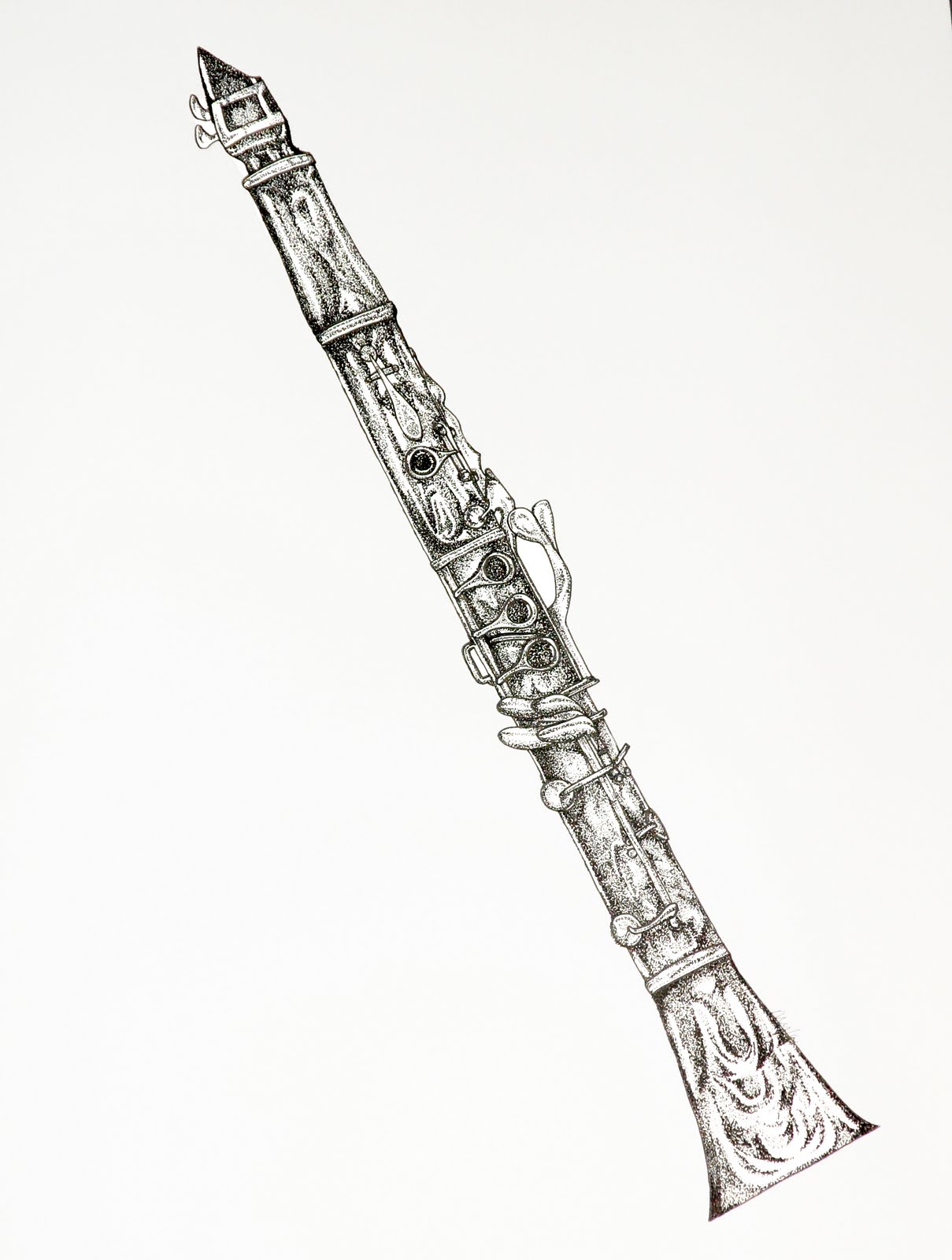 1209x1600 Clarinet Drawings Simple - Clarinet Drawing Step By Step