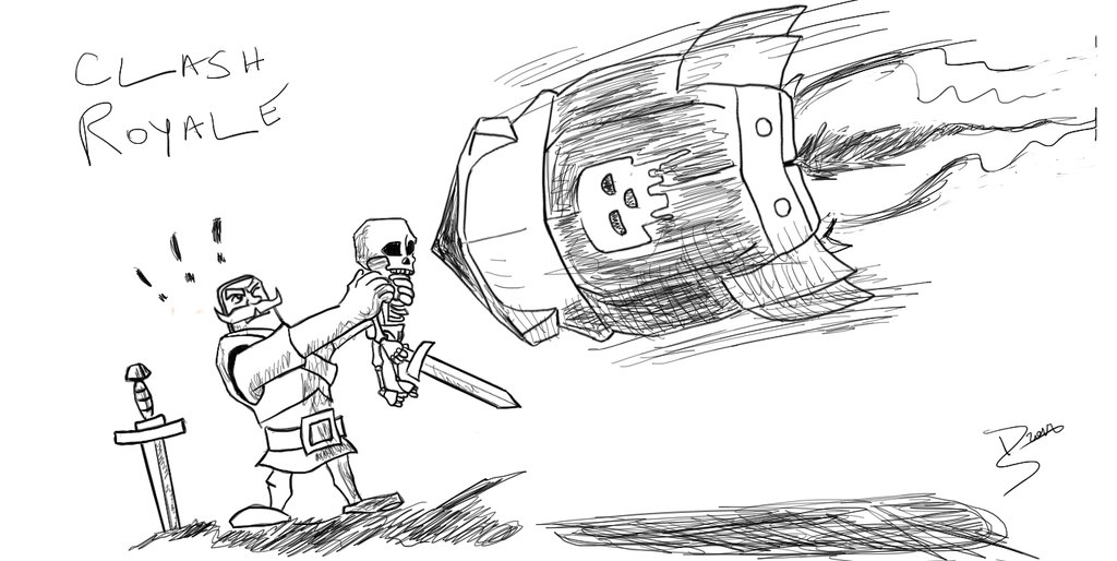 1024x514 tombstone drawing clash royale for free download - Clash Royale Drawings