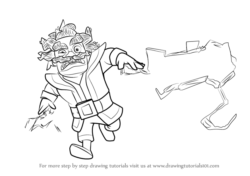 800x565 learn how to draw electro wizard from clash royale - Clash Royale Drawings